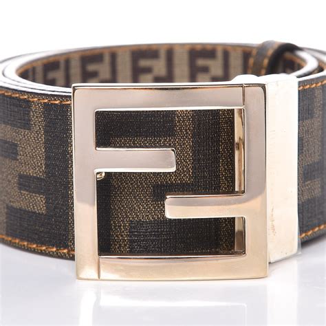 fendi mens zucca ff-buckle belt